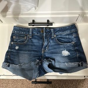 American Eagle Low Rise Jean Shorts